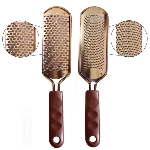 Foot File Foot Scrubber Pedicure — Professional Callus Remover Tool for Dry & Wet Feet W/Stainless Steel Frame — Foot Grater for Cracked Heel, Metal Colossal Foot Rasp Scraper Corns Dead Skin Remover