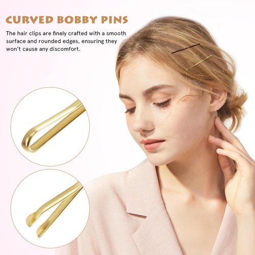 Ipetboom 450 Pcs 2 Inch Hair Bobby Pins Bulk with Storage Case, Clips for Women Girls and Hairdressing Salon Bun Pins for Thick Hair Thin hair and All Hair Types, Multi color
