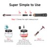 JZLUCKY Electric Makeup Brush Cleaner and Dryer Machine, Upgrade Super Fast Brushes Cleaner, Wash and Dry in Seconds, Cosmetic Spinner Cleaner for Most Size Brushes(black)