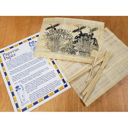 Discoveries Egyptian Imports Papyrus Activity Kit - Educational Papyrus Paper Craft Kit - Made in Egypt
