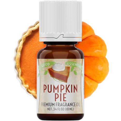 Good Essential - Professional Pumpkin Pie Fragrance Oil 10 ml for Halloween, Candles, Soaps, Lotions, Perfume 0.33 fl oz - Pumpkin Fragrance Oil Candle Making - Pumpkin Diffuser Oil - Scented Oil