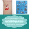 Partywind 90 Styles Christmas Temporary Tattoos for Kids Stocking Stuffers, Cute Christmas Holiday Birthday Party Decorations Supplies Favors, Xmas Toys (5 Sheets)