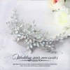 Catery Crystal Bride Wedding Hair Comb Silver Rhinestones Hair Clip Bridal Side Combs Hair Piece Opal Headpiece Hair Accessories for Women and Girls (A Silver)