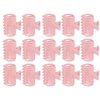 Haosie 15PCS Hot Roller Clips, Curler Claw Clips for Girls Women, Hair Section Fixing Clamps, Holding Hairdressing Tool for Long and Medium Hair (Pink)