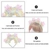 ujktvba Christmas Snowflake Headband Pink Xmas Snowflake Glitter Headband Christmas Costume Hair Accessories Hair Hoop Crown for Women Adults Kids Party Supplies Christmas Gift