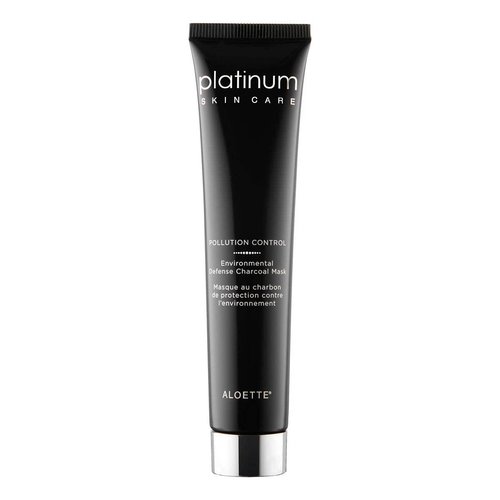 Aloette Pollution Control Environmental Defense Charcoal Clay Mask, Draws out Impurities, Deep Cleans Skin, Charcoal Powder, Lactic Acid Cruelty-Free, 1.5 Oz, Black