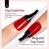 beetles Gel Polish No Wipe Gel Top Coat - 15ml Clear Glossy Top Coat Gel Nail Polish High Shine Long Lasting Top Coat Gel Nail Polish Nail Manicure Soak Off Nail Uv Lamp
