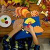 Otuuz 18 Set Thanksgiving Crafts for Kids Adults Turkey Necklace Crafts Kits DIY Thanksgiving Activity Game Fall Party Favors Gifts for Age 4 8 12