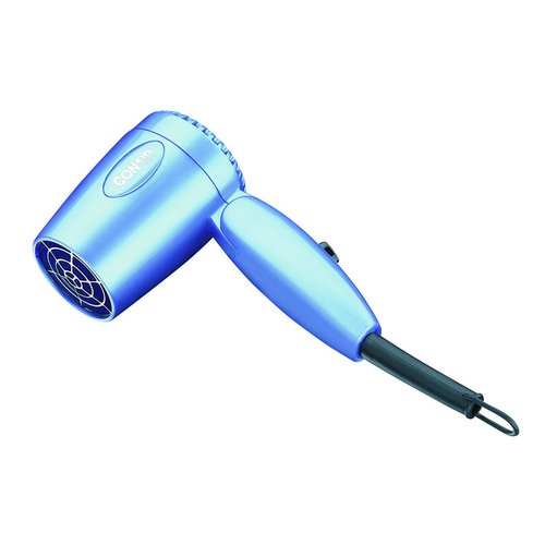 Conair Travel Hair Dryer with Dual Voltage, 1600W Compact Hair Dryer with Folding Handle, Travel Blow Dryer