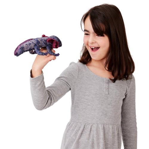 Folkmanis Black Axolotl Finger Puppet