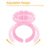 Lash Extensions Supplies,100PCS Glue Rings, Lash Glue Holder for Volume Lashes Fan, Lash Glue Ring Cup for Eyelash Extension Supplies, Supplies Lashes