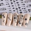 12 Sheets Fall Nail Art Stickers Autumn Leaves Nail Decals Pumpkins Drinking Maple Leaves Flower Nail Design 3D Self-Adhesive Holiday Thanksgiving Sliders Manicure Nail Decor