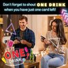 One Drink - Adult Drinking Game for Parties - Slightly Competitive Card Game for Game Nights