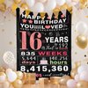 Sweet 16 Gifts for Girls, 16th Birthday Gifts for Girls, 16 Year Old Girls Birthday Gift Ideas, Gifts for 16 Year Old Girls, Teenager Girl Gift Ideas, 16 Birthday Decorations for Girls Blanket 50"x60"