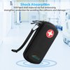 MEDMAX Hard Shell Insulin Cooler Travel Case with 2 Ice Pack, Shock Absorption Insulated Diabetic Medication Organizer Carrying Bag with Extra Pouch for Insulin Pen and Other Diabetic Supplies, Black