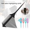 Maedack Hair Styling Comb - 1pcs Hairdressing Tips Comb Professional Anti-static Hair Comb Split Teeth Design Hair Comb for Combing and Dyeing Hair,Rat Tail Comb (black)