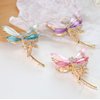 Metal Big Hair Claw Clips, Dragonfly Lotus Rose Shiny Rhinestone Nonslip Hair Jaw Clips Hair Catch Barrette Clamp Hair Accessories for Women Girls