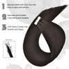 Senmy Tape in Extensions Human Hair 16inch Natural Black Tape in Hair Extensions Real Human Hair 40g/Pack Silky Straight Tape in Human Hair For Black Women (#1B Natural Black, 16 Inch)