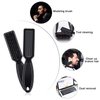 Patelai 2 Pcs Barber Blade Cleaning Brush for Clipper Cleaning Nail Cleaner Styling Brush for Fades Tapers Trimmer Manicure Salon (Black)