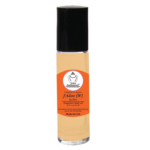 ZEKA PARFUMERIE Compare to Aroma (Our impression of) compatible with J'Adore by Diorr for Women Fragrance Body oil on 1/3 oz (9.86ml) size Roll-On Botlle
