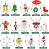 BlockPro Christmas Ornaments Building Sets 14-in-1, Christmas Tree, Bells, Wreath, Stocking, Snowman, Santa, Candy Cane, Reindeer, Nutcracker, Gingerbread, Snowflake, Ideal Xmas Gifts for Kids