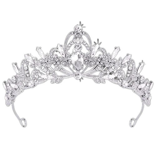 Tiaras for Women, Tiaras for Wedding Prom Tiaras and Crowns for Women Tiara Headband Tiara for Pageant, Birthday Tiara Princess Tiara, Tiaras for Bridal Party, Crystal, crystal