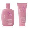 Alfaparf Milano Semi di Lino Moisture Nutritive Shampoo and Conditioner Set for Dry Hair - Sulfate Free Moisturizing Shampoo and Conditioner - Safe on Color Treated Hair - Adds Shine and Softness