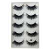 Real Mink Lashes Pack Natural Fluffy Wispy Dramatic 3D Mink Eyelashes Set 5 Pairs （A19）