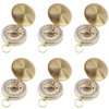 SHENQIDZ 6 Pack Camping Survival Compass,Pocket Compass for Kids,Compass for Hiking or Camping