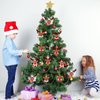 DIY Christmas Reindeer Tree Ornament Craft Kit for Kids Holiday Art Making Craft with Stickers, Make Your Own Xmas Reindeer Christmas Favor Decoration Home Classroom Party Game Activities