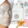 BRÜUN Jelly Mask Jar White Gold Glycolic AC AHA Peel-Off Face Care Rubber Mask | 23 fl oz Skin Care Moisturizing Gel Mask Jar Spa Set