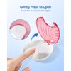 JMU Retainer Case, Pink Orthodontic Retainer Case, Dental Mouthguard Container Denture Case