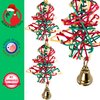 Bonka Bird Toys 1542 Duo Christmas Tree Festive Vine Chew Shred Parrot Cage Toy, Conure, Parakeet, Caique, and Similar Breed Sizes