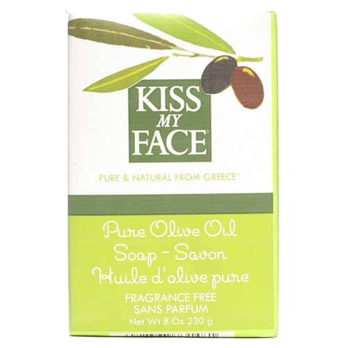 Kiss My Face Pure Olive Oil Bar Soap, Fragrance Free 8 oz (Pack of 12)12
