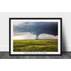Storm Photography Print (Not Framed) Picture of Tornado Passing Behind Farmhouse and Wheat Field in Kansas Thunderstorm Wall Art Nature Decor (4" x 6")