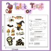 Partywind 125 Styles Glow Halloween Birthday Party Decorations Temporary Tattoos for Kids, Luminous Halloween Party Supplies Favors, Halloween Goodie Bag Fillers Games for Kids Party