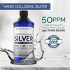 Miracles of Health Nano Colloidal Silver - 16 oz. | 50 ppm | Natural Colloidal Silver Infused in a 72+ Plant-Derived Liquid Mineral Base and 20 Essential Amino Acids for Daily Immune Support