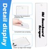 2 Pcs Snowboard Wax Plastic Scraper- Ski Wax Scraper- Ski Snowboard Plastic Scraper for Removing The Extra Cooled Wax (9 x 2.2 Inch)