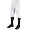 CHAMPRO boys Triple Crown Knicker Style Youth Baseball Pants in Solid Color with Reinforced Sliding Areas , White, Small