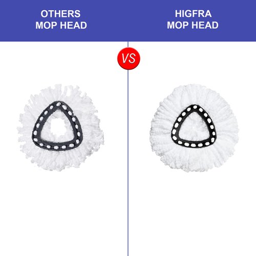 Spin Mop Replacement Head 4 Pack Mop Refill Compatible with Ocedar Triangle Swivel Mops Microfiber Swivel Mop Refill,Deep Clean,Machine Washable and Easy to Replace
