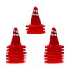jojofuny 30pcs Miniature Road Cone Tiny Safety Traffic Cone Cake Topper Simulation Red Roadblock Model Photo Prop Construction Party Favors for Kids Children Random Style