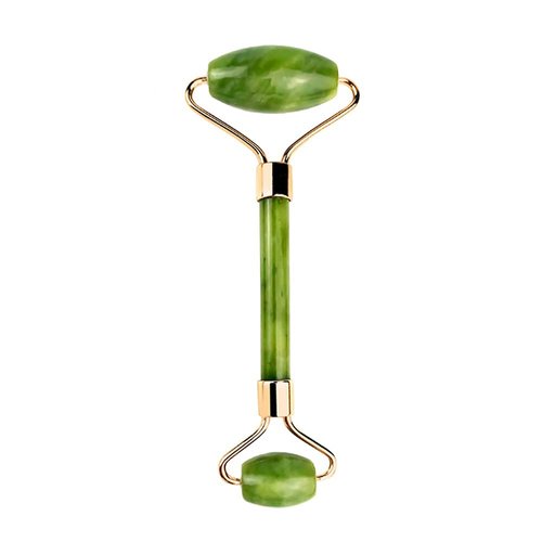 Leosense Natural Stone Jade Roller for Face Eyes Neck Body Tool Jade Facial Roller Beauty Skin Care Facial Massage Roller Noiseless- Facial Massage Tool for Anti Aging Wrinkles and Skin Rejuvenate