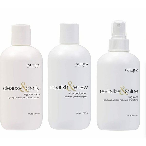 Estetica Designs Cleanse Wig Shampoo & Norish & Renew Conditioner & Wig Shine