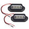 JEDEW License Plate Light (2 Pack), 12V 6-SMD LED License Plate Lamp Taillight for Truck SUV Trailer Van, Step Courtesy Lights, Dome/Cargo Lights