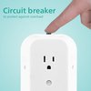 Philips 6-Outlet Extender, 2 Pack, Grounded Wall Tap, Reset Button, Circuit Breaker, Adapter Spaced Outlets, 3-Prong, Quick and Easy Install, Cruise Essentials, UL Listed, White, SPS1462WA/37