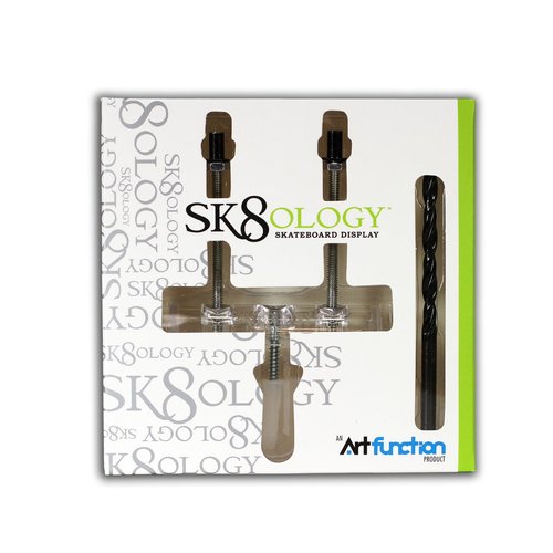 Sk8ology Skateboard Deck Display 3 Pc Kit Floating Wall Mount