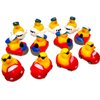 Transportation Rubber Duckies - 12 Pack. (2.5" x 2.5") Jeep Ducking Bath Toy. Pilot on The Plane, Captain in The Boat, Driver/Chauffeur in The Car. Party Favors