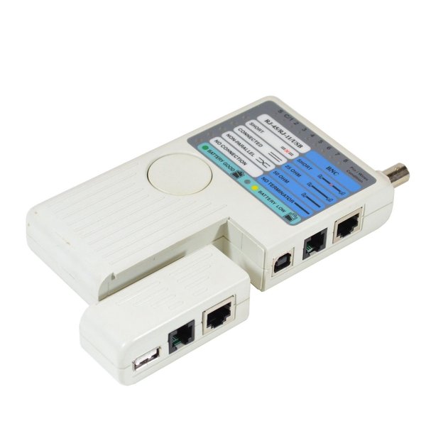 4 in 1 Network Cable Tester RJ45/RJ11/USB/BNC LAN Cable Cat5 Cat6 Wire Tester
