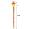 SILPECWEE 1Pc Double-Head Acrylic Nail Art Brushes UV Gel Nail Gradient Shading Pen Nail Remove Dust Powder Brush Manicure Tools