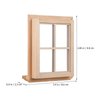 Toyvian 2 Pcs Dollhouse Wooden Windows Miniature Window Frame 1 12 Dollhouse Furniture Mini Window Tiny Wooden Window Models Window Ornaments for Doll House, Craft